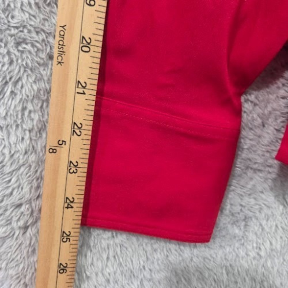Lane Bryant Red Long Sleeve Button Down Blouse Size 18/20 Career Office NWT - Picture 6 of 10